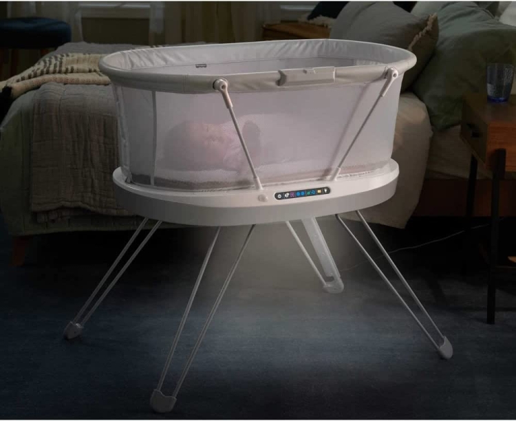 Fisher-Price Luminate Bassinet łóżeczko kołyska dla niemowląt wibracje muzyka