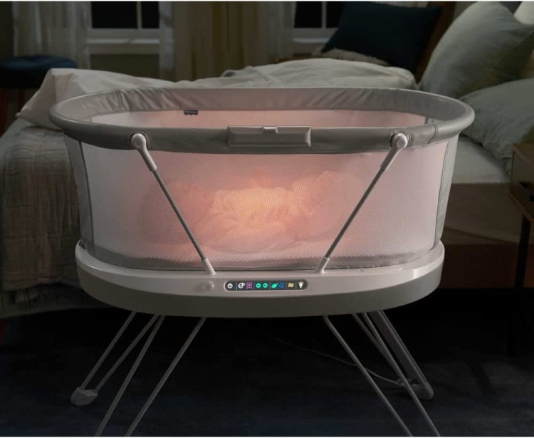 Fisher-Price Luminate Bassinet łóżeczko kołyska dla niemowląt wibracje muzyka