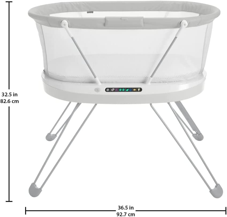 Fisher-Price Luminate Bassinet łóżeczko kołyska dla niemowląt wibracje muzyka
