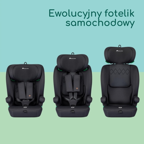 Bebeconfort Ever i-Safe, Ewolucyjny Fotelik Samochodowy, 15 Miesięcy - 12 Lat, 76-150 cm,