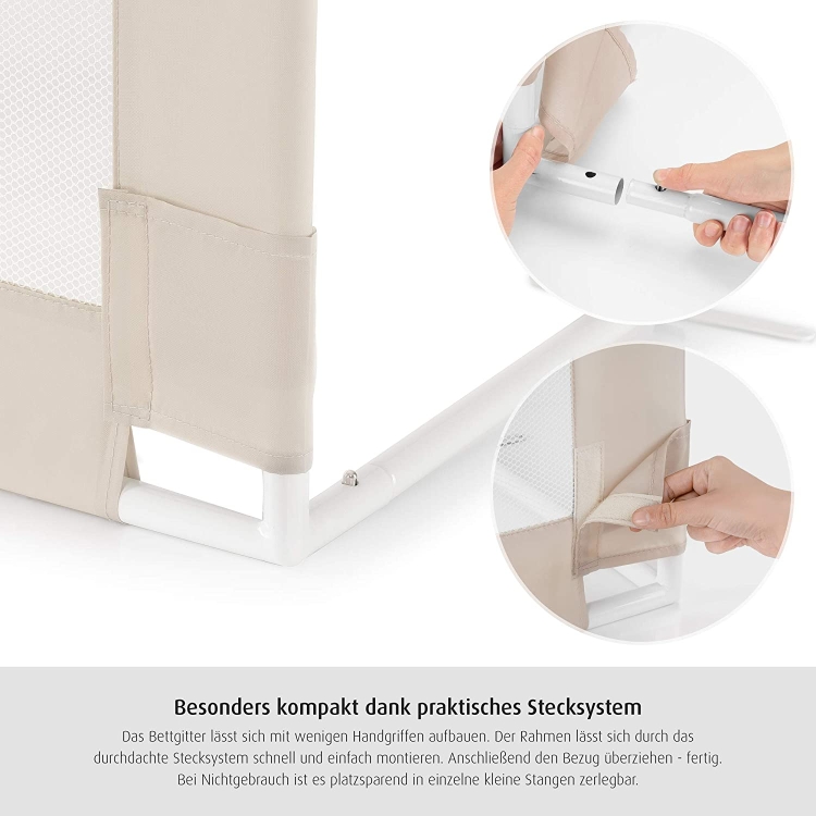 Reer Barierka boczna do łóżka Sleep'n Keep 150cm x 50 cm wysoka