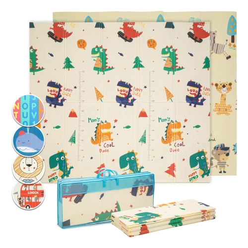 Outlet Babify Mata do zabawy dla niemowląt, miękka i składana, nie zawiera BPA 200 x 180 x 1 cm