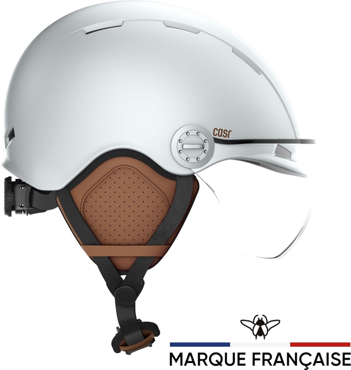 Kask ochronny rowerowy z wizjerem Kask Casr Style Rozmiar M