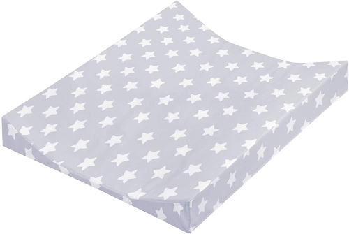 JULIUS ZOLLNER Mata do przewijania 2-klinowa Gwiazdy szary 50 x 65 cm
