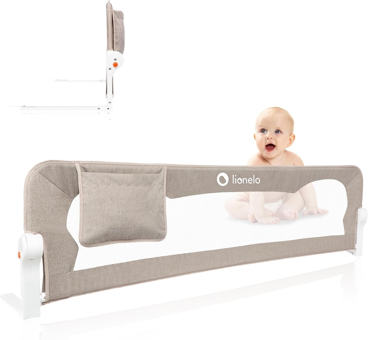 Lionelo Barierka Bramka Ochronna Do Łóżka Eva 150 cmx42 cm