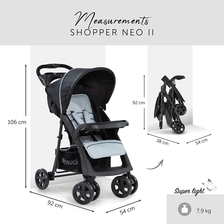 hauck Wózek spacerowy Shopper Neo II do 25 kg