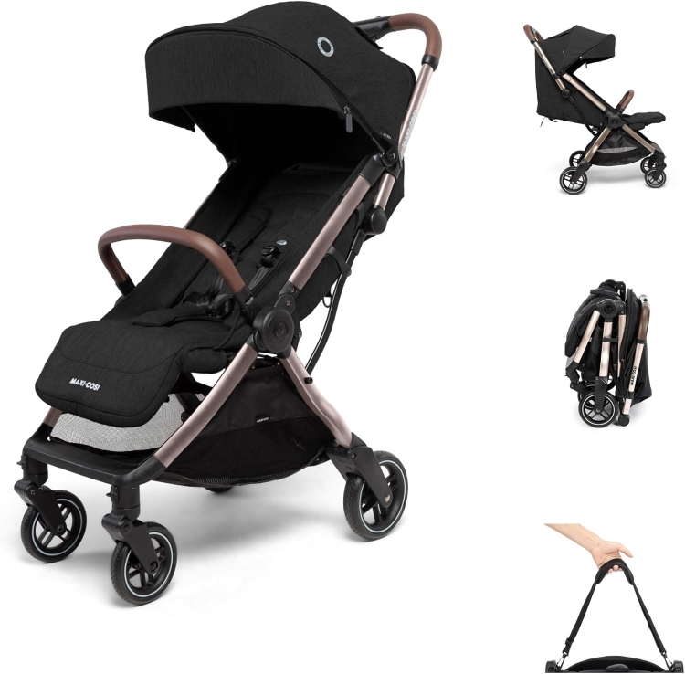 Ekspozycja Maxi-Cosi Eva3 Wózek, 0-4 Lat, 0-22 Kg, Lekki i Kompaktowy Wózek dla Niemowląt