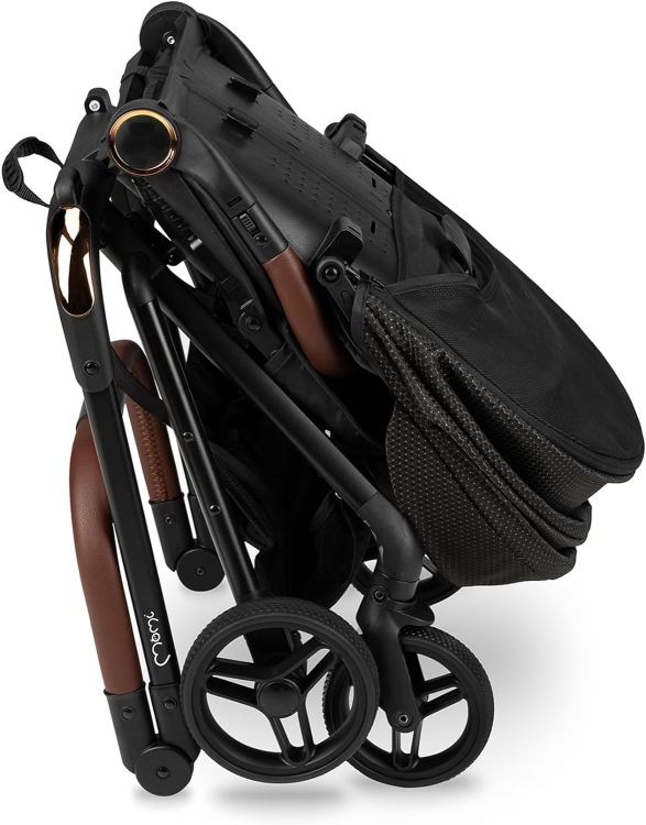 MoMi Wózek dziecięcy ADELLE od 6 miesiąca (do 22 kg), składany wózek spacerowy z siedziskiem 360°