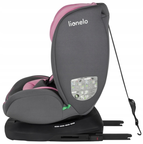 Fotelik samochodowy LIONELO Bastiaan I-Size (0-36 kg) Różowy