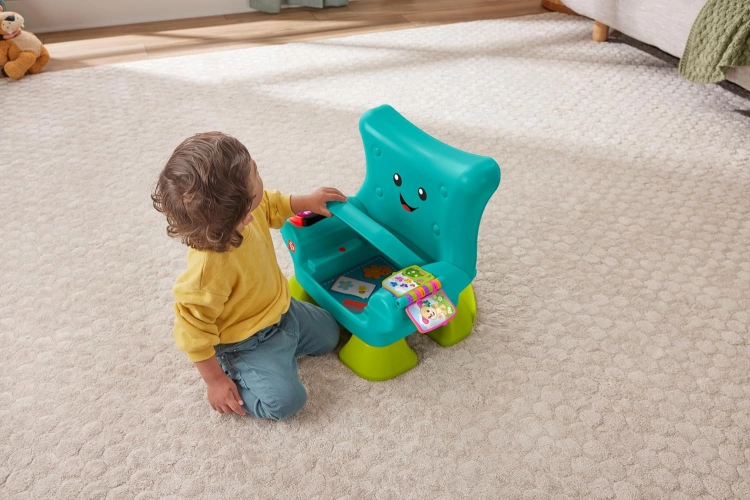 Fisher-Price - Zabawka, Wielobarwny (Mattel HYR96) fotel wielojęzyczny