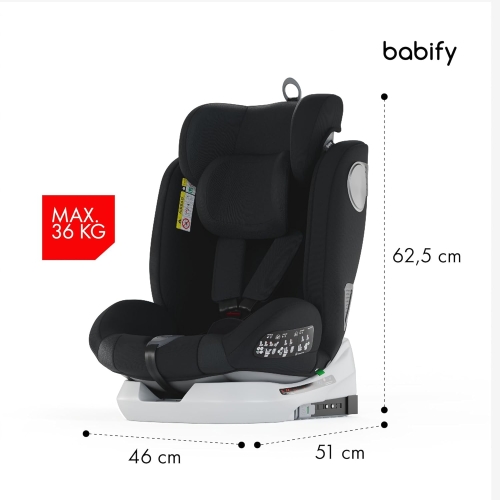 OUTLET Fotelik samochodowy BABIFY 360° Isofix 0-36kg On Board