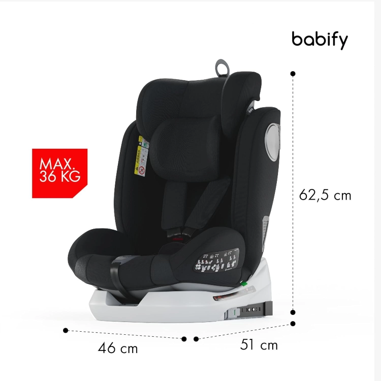 OUTLET Fotelik samochodowy BABIFY 360° Isofix 0-36kg On Board