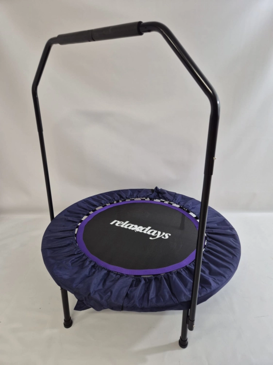 OUTLET Relaxdays Składana trampolina z uchwytem 113 x 102 x 102 do 120 kg
