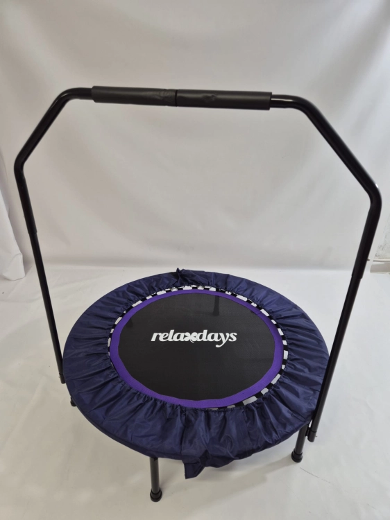 OUTLET Relaxdays Składana trampolina z uchwytem 113 x 102 x 102 do 120 kg