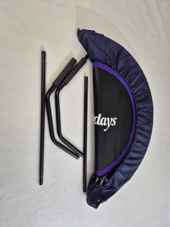 OUTLET Relaxdays Składana trampolina z uchwytem 113 x 102 x 102 do 120 kg