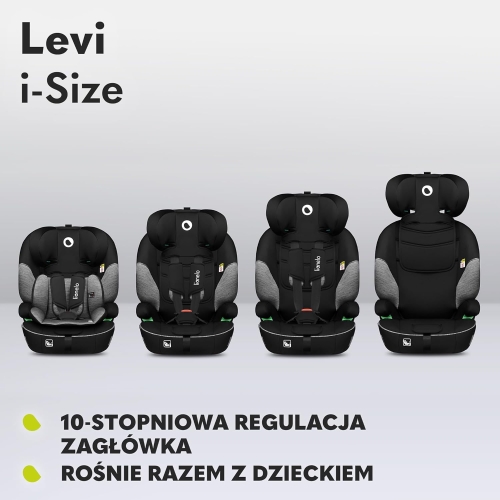 Lionelo LEVI fotelik samochodowy i size 9-36 kg do 150 cm