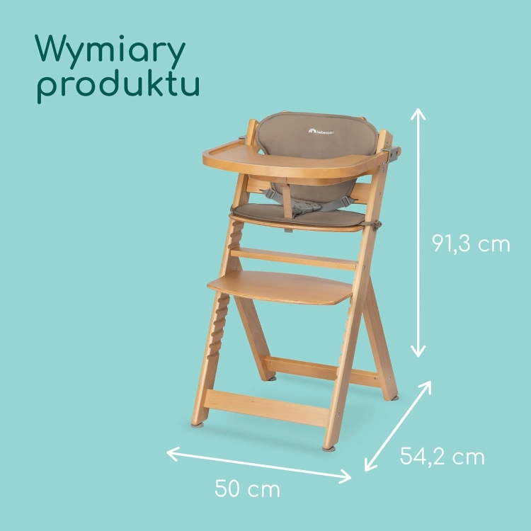 Bebeconfort Timba krzesełko do karmienia ze stolikiem +wkładka