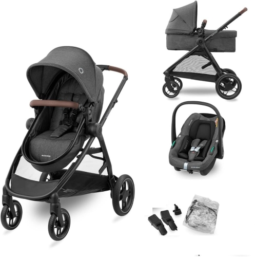 Używany Maxi Cosi Zelia S wózek 3w1 z fotelikiem CabrioFix S i-Size