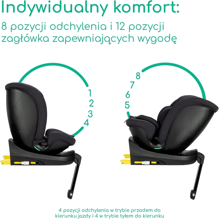 Bebeconfort RevolveFix Plus 360 i-Size, Obrotowy Fotelik Samochodowy 360, 0-12 Lat, 40-150 cm,