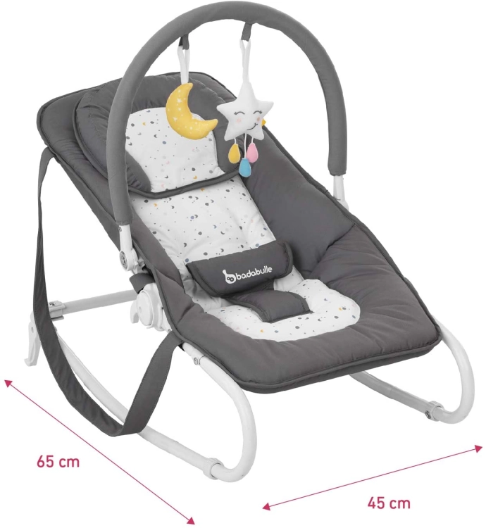 Outlet Leżaczek Bujaczek BADABULLE EASY MOONLIGHT Outlet