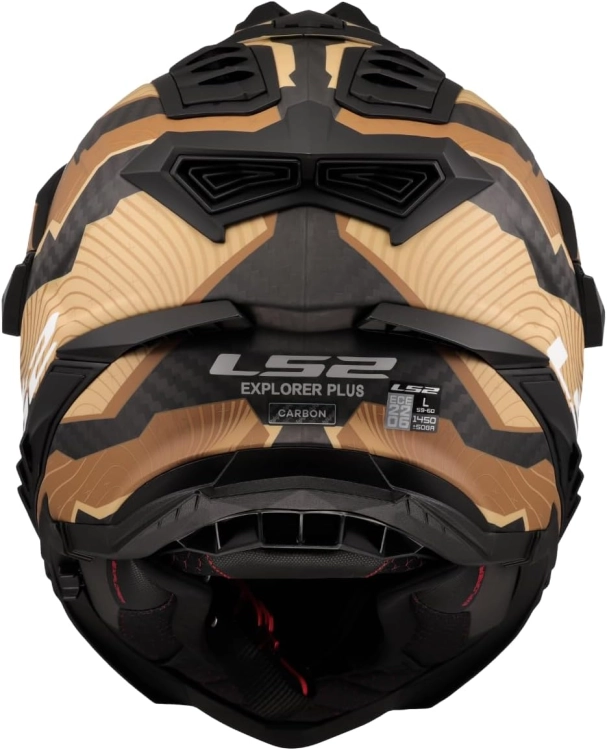 Kask motocyklowy LS2 MX701 EXPLORER C TRICK MATT BROWN/SAND XS