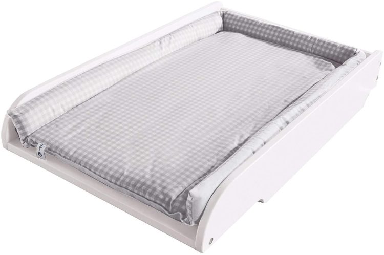 Outlet Roba drewniany sztywny przewijak na łóżeczko 60 x 120 do 70 x 140 cm uniwersalny z matą do przewijania