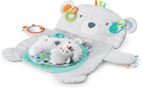 OUTLET Bright Starts Tummy Time Prop & Play mata edukacyjna dla niemowląt z rogalem
