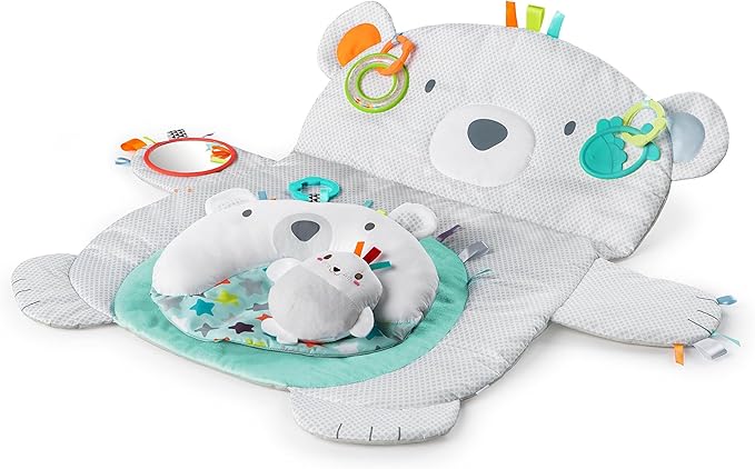 OUTLET Bright Starts Tummy Time Prop & Play mata edukacyjna dla niemowląt z rogalem