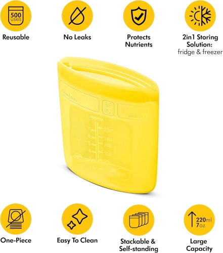 Medela Worki do przechowywania mleka matki wielokrotnego użytku  200ml