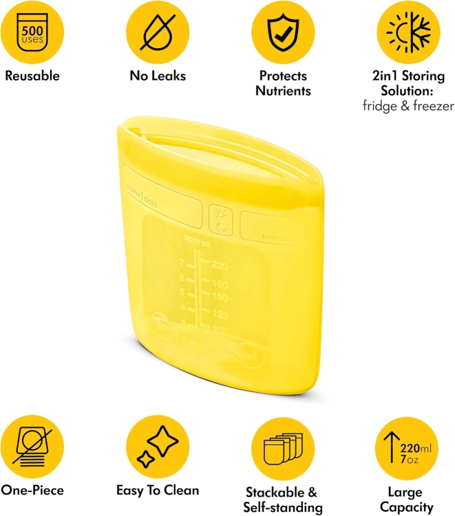 Medela Worki do przechowywania mleka matki wielokrotnego użytku  200ml