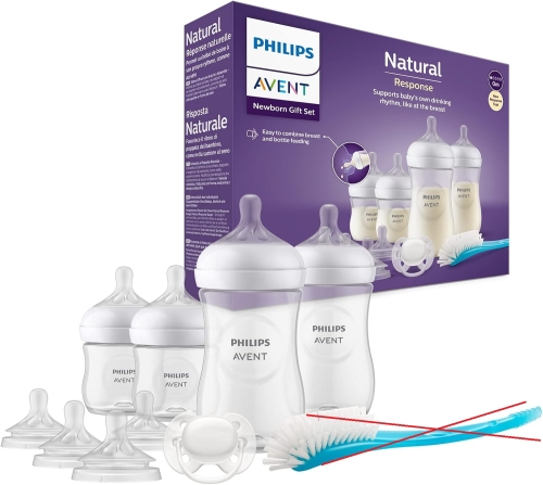 PhilipsOutlet  Avent Zestaw butelek Natural z Responsywnym smoczkiem dla noworodków