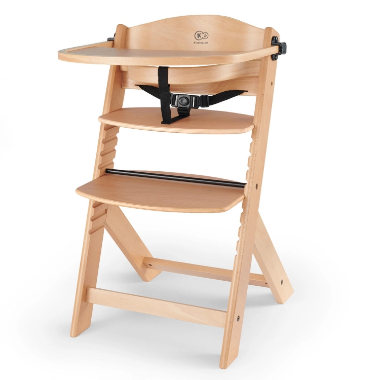 Krzesełko do karmienia drewniane KINDERKRAFT ENOCK 3w1 + stolik