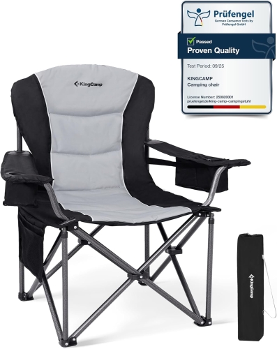 KingCamp XXL Składane krzesło kempingowe, do 205 kg