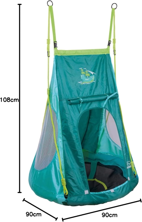 HUŚTAWKA HUDORA GNIAZDO 90 cm BOCIANA pełne NAMIOT domek