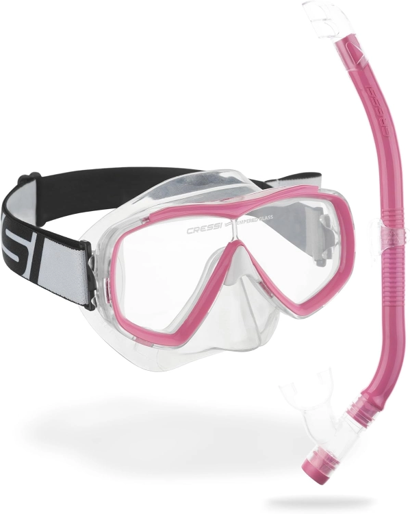 Cressi C/Set Estrella Vip Jr zestaw do nurkowania maska + fajka JUNIOR