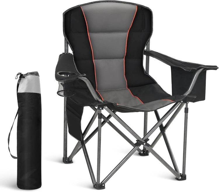 LET'S CAMP XXL do 200 kg fotel krzesło turystyczne rozkładane kempingowe