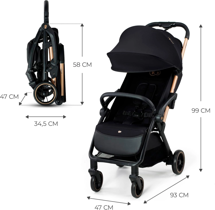 Kinderkraft APINO wózek spacerowy do 24kg Lekka Spacerówka 7,5 kg