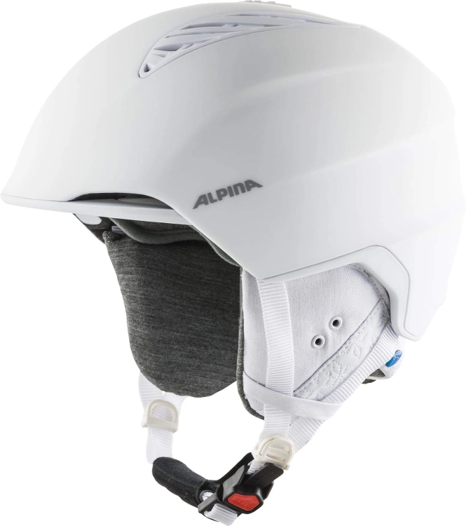 ALPINA Unisex  Kask narciarski dla dorosłych GRAND LAVALAN rozm 57-61 cm biały mat