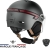 OUTLET Kask CASR Glow, miejski kask ochronny LED, szary, rozmiar M  55-58 cm
