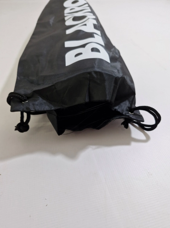 Outlet Blackroll mata gimnastyczna – amortyzowana mata gimnastyczna w kolorze czarnym, 65 cm x 185 cm + torba gimnastyczna