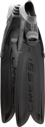 CRESSI Gara Turbo Flex Płetwy, czarne, 38/39, unisex, lekkie, reaktywne, wysokowydajne