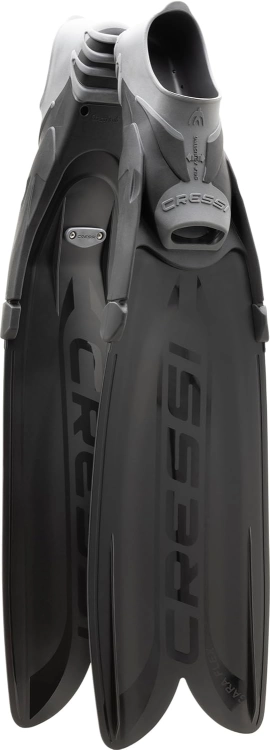 CRESSI Gara Turbo Flex Płetwy, czarne, 38/39, unisex, lekkie, reaktywne, wysokowydajne