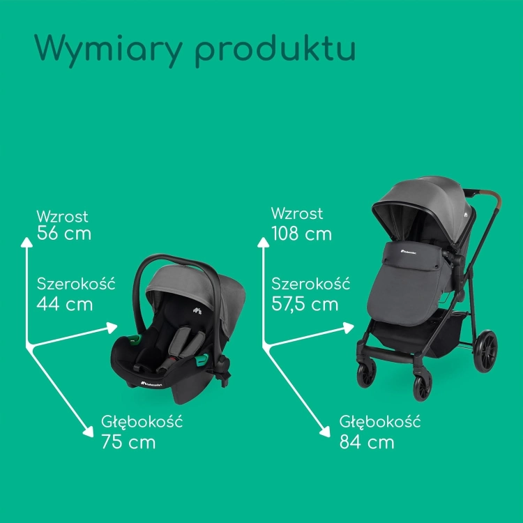 Bebeconfort Haze Trio wielofunkcyjny wózek dziecięcy 3 w 1 0–4 lata do 22 kg