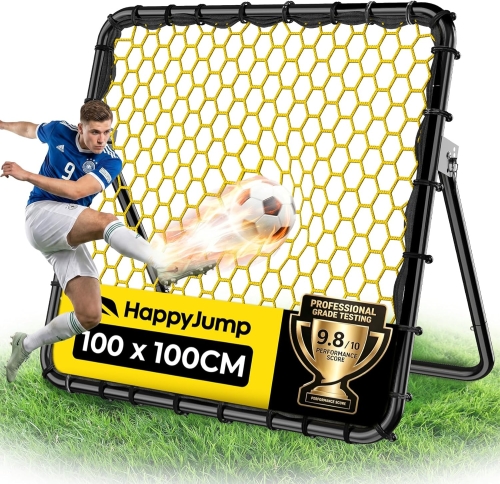 Happy Jump Siatka do treningu piłki nożnej Rebounder Net (100 cm x 100 cm)