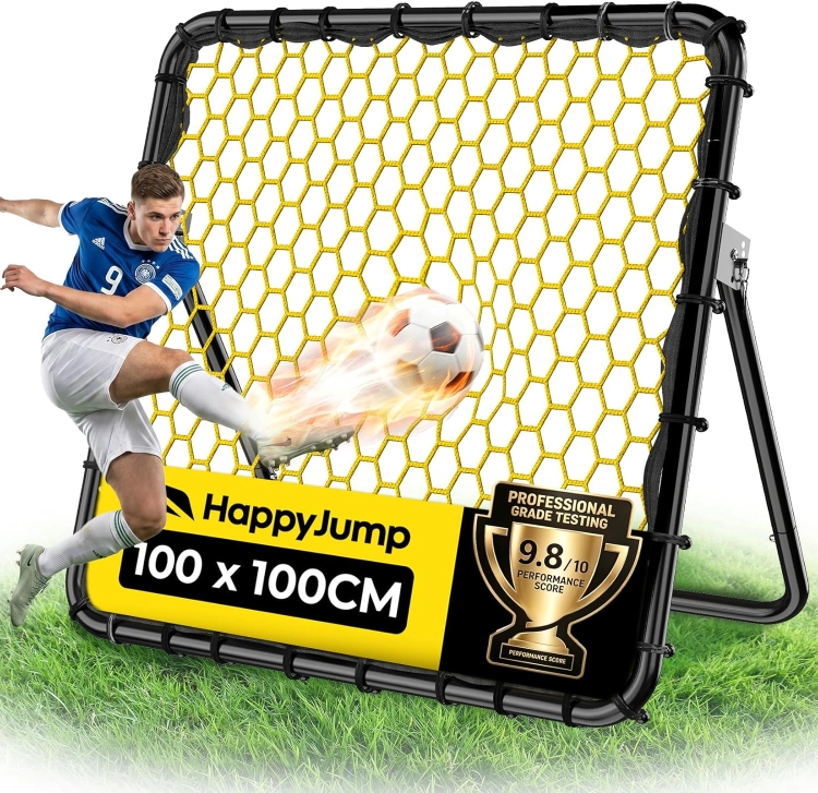 Happy Jump Siatka do treningu piłki nożnej Rebounder Net (100 cm x 100 cm)