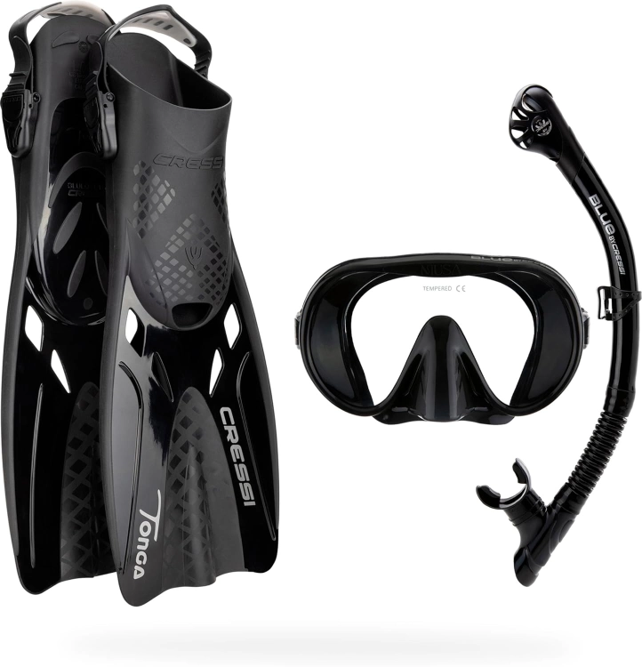 Używany CRESSI Musa Explorer Set Black L/XL - zestaw do nurkowania