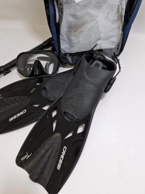 Używany CRESSI Musa Explorer Set Black L/XL - zestaw do nurkowania