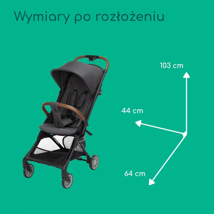 Używany Bebeconfort Zephir, kompaktowy wózek dziecięcy, 0–4 lata (do 22 kg), lekki wózek podróżny (5.6 kg)