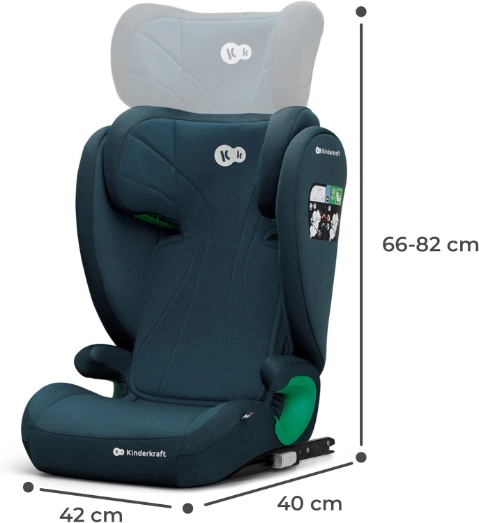 Kinderkraft Fotelik dziecięcy JUNIORFIX2 I-SIZE 15-50  isofix 76 -150 cm