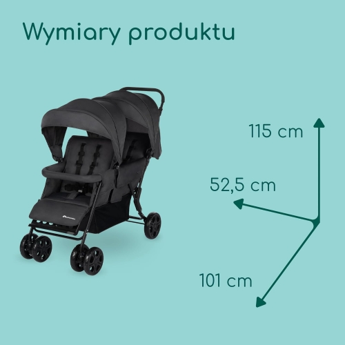 Bebeconfort Teamy Twin wózek dla bliźniąt rok po roku podwójny dla rodzeństwa